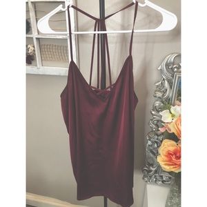 Silky 🍷 wine strappy camisole